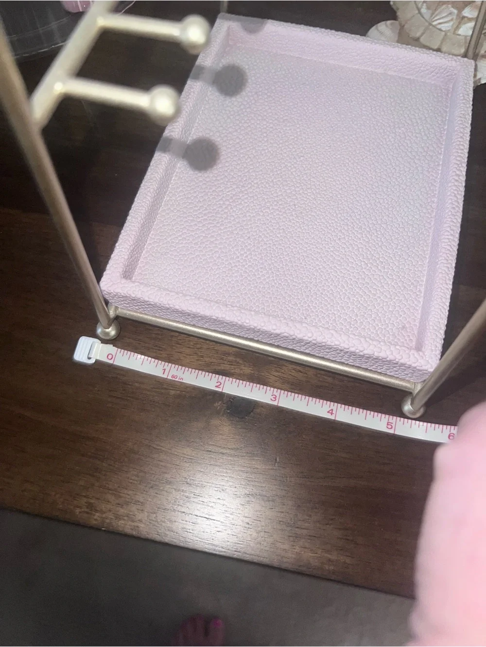 Shabby Chic Pink Jewelry Stand NWT